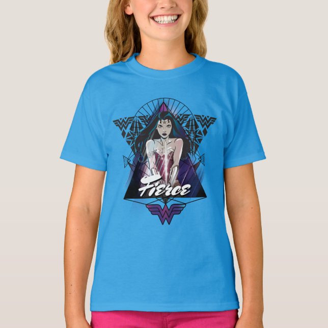Camiseta Triángulo tribal de mujer maravilla (Anverso)