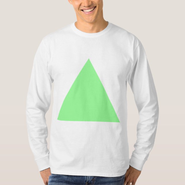 Camiseta Triángulo - Verde de la menta (Anverso)