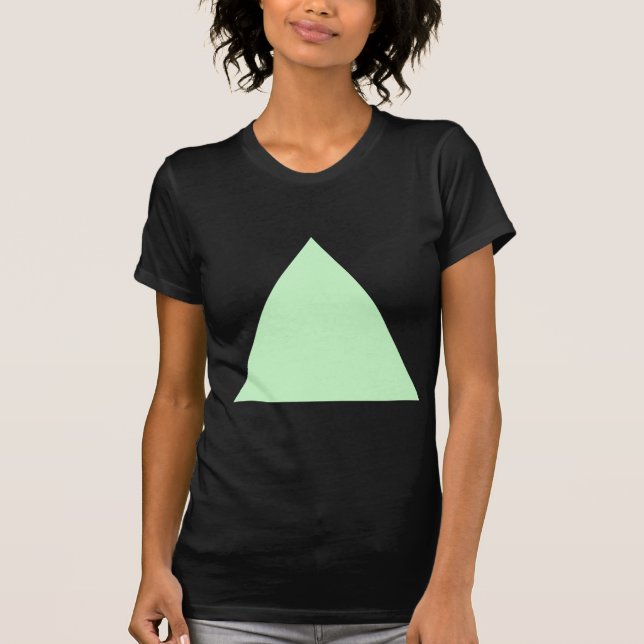 Camiseta Triángulo - Verde fantasma (Anverso)