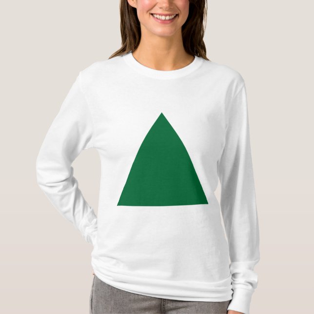 Camiseta Triángulo - Verde Forestal (Anverso)