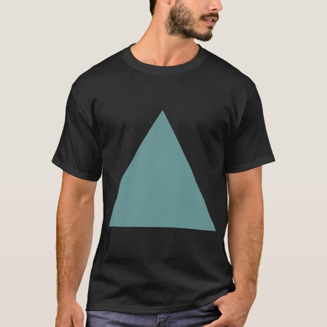 Camiseta Triángulo - Verde oceánico (Anverso)