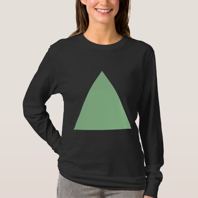 Camiseta Triángulo - Verde oscuro (Anverso)