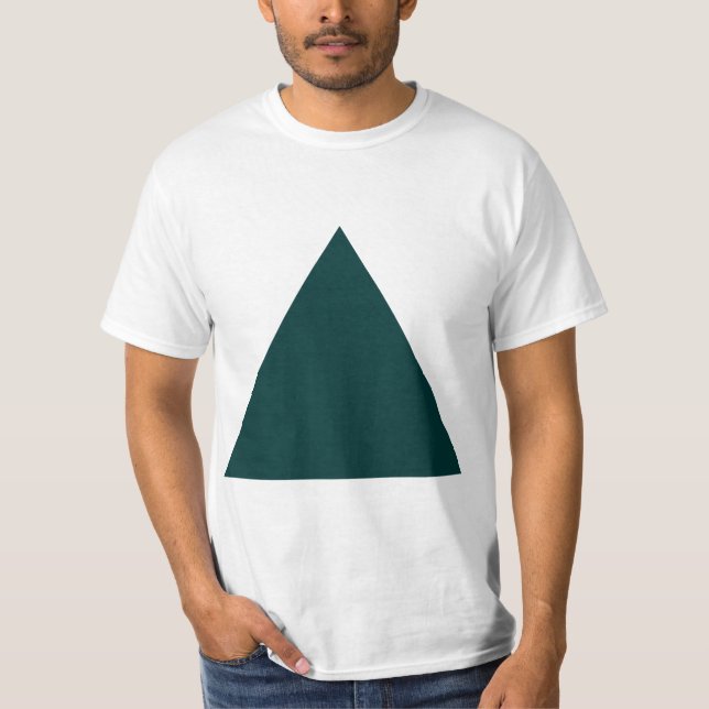 Camiseta Triángulo - Verde oscuro (Anverso)