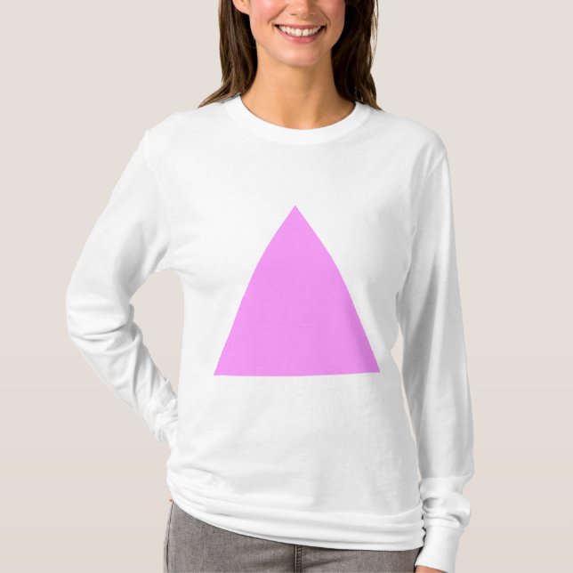 Camiseta Triángulo - Violeta Ligera (Anverso)