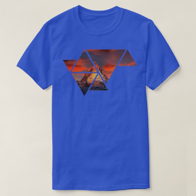 Camiseta Triángulos (Diseño del anverso)