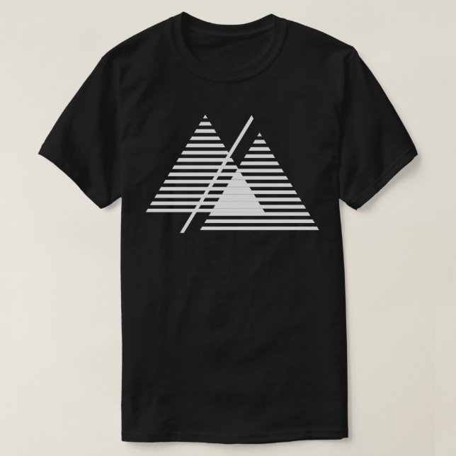 Camiseta triángulos (Diseño del anverso)