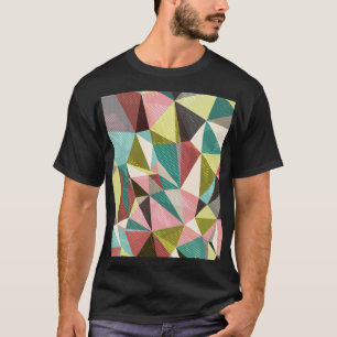 Camiseta Triángulos Coloridos, Formas Geométricas Abstracta