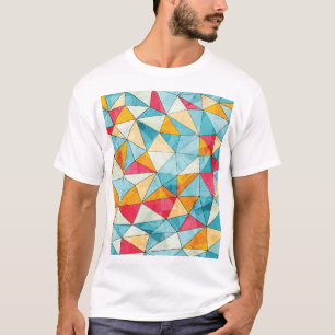 Camiseta Triángulos de colores: patrón de cosecha de unges