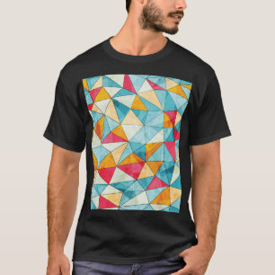 Camiseta Triángulos de colores: patrón de cosecha de unges