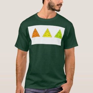 Camiseta Triángulos de fórmula para densidad y presión de v