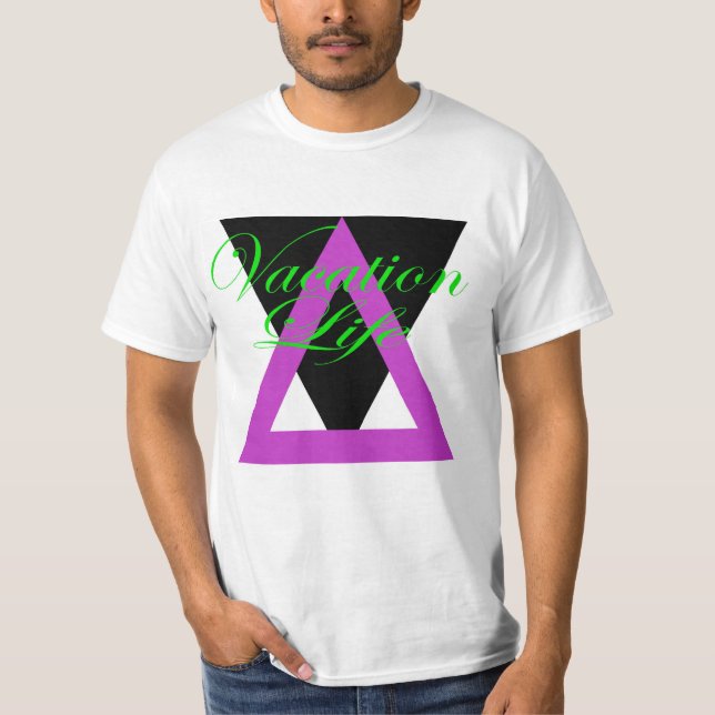 Camiseta Triángulos de las vacaciones (Anverso)