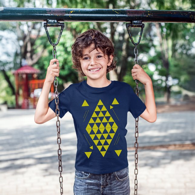 Camiseta Triángulos geométricos amarillos (Subido por el creador)