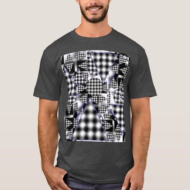 Camiseta Triángulos Mágicos Tres 2-D (Anverso)