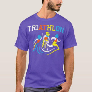 Camiseta Triathle Triathle Triathlon Swim Run Bicycle Ride