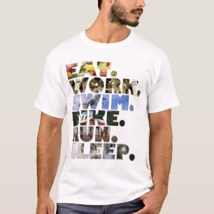 Camiseta Triathlete come vida de cada día del sueño del