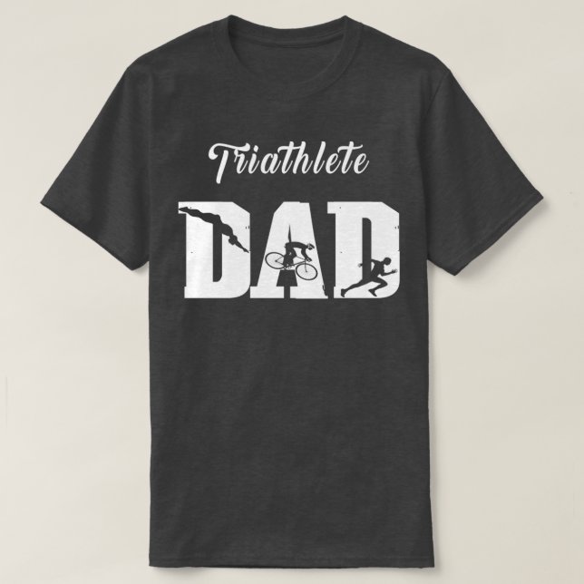 Camiseta Triathlete Dad Triathlon (Diseño del anverso)