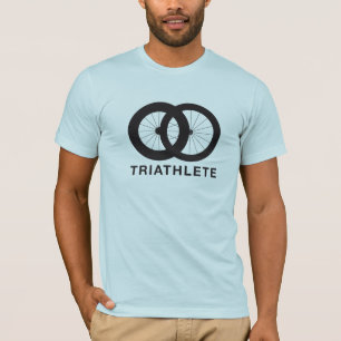 Camiseta Triathlete en la raza del triathlon