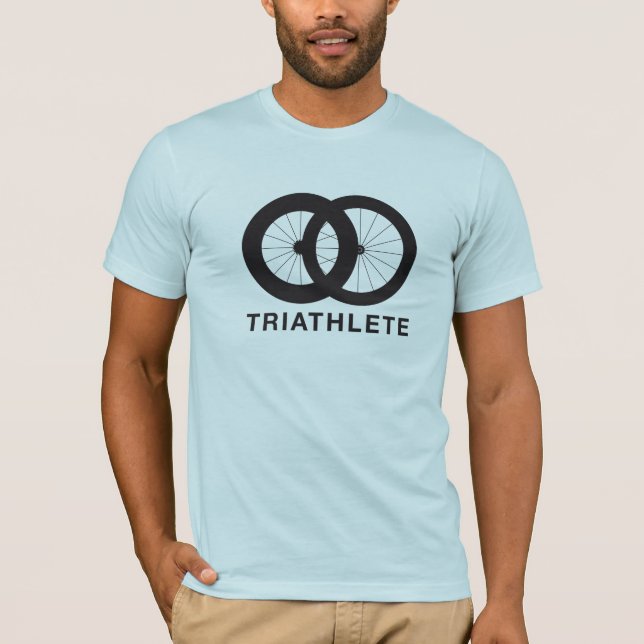 Camiseta Triathlete en la raza del triathlon (Anverso)