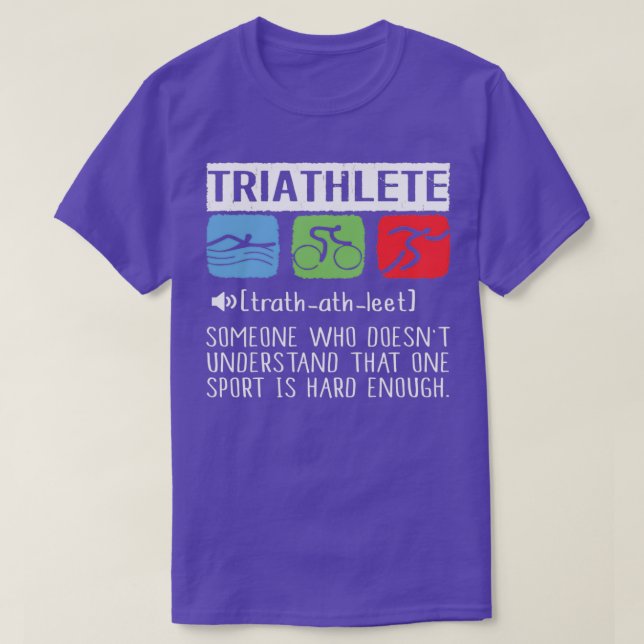 Camiseta Triathlete Someone Who Doesnx27t Understand That O (Diseño del anverso)