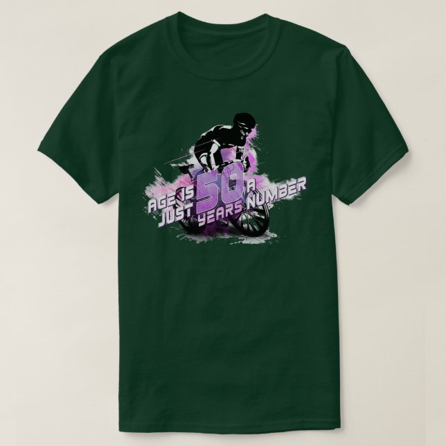 Camiseta Triathlete The 50th Birthday Gift (Diseño del anverso)