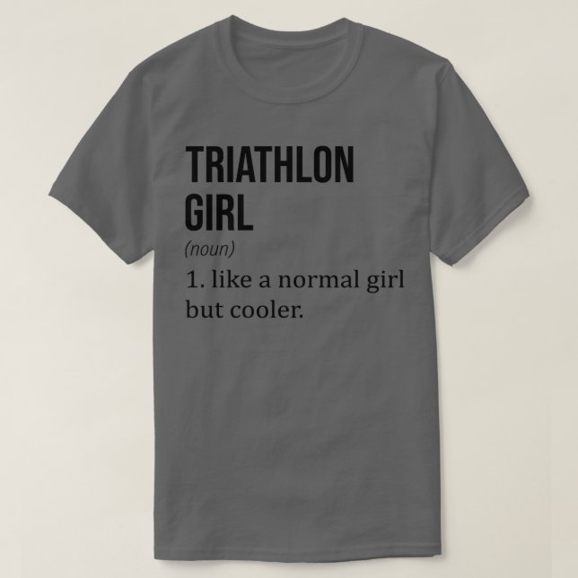 Camiseta TRIATHLON Chica Como Un Chica Normal Pero Divertid (Diseño del anverso)