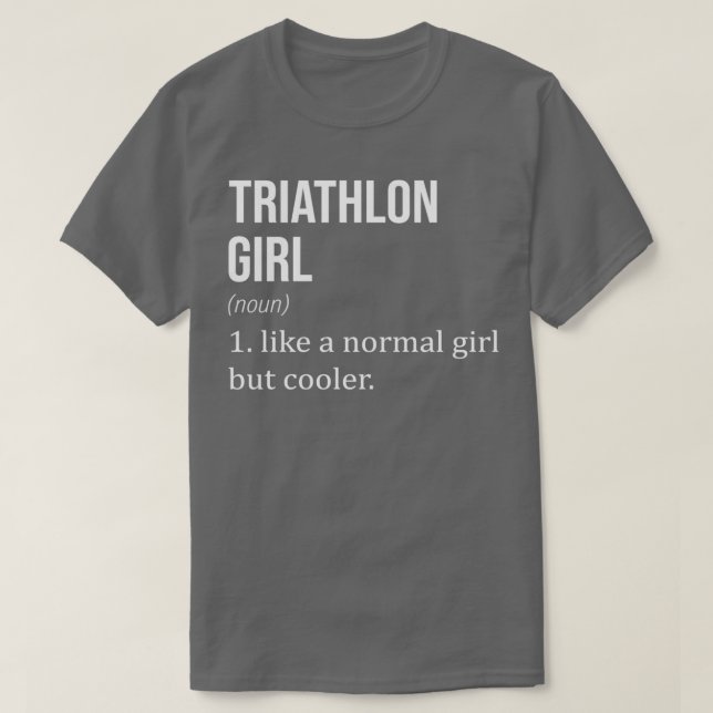 Camiseta TRIATHLON Chica Como Un Chica Normal Pero Divertid (Diseño del anverso)