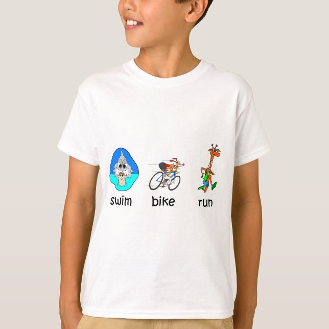 Camiseta Triathlon divertido (Anverso)