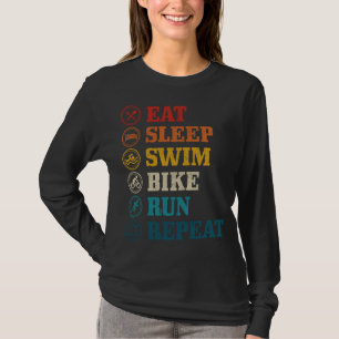 Camiseta Triathlon Eat Sleep Swike Run Repetir Triatlet