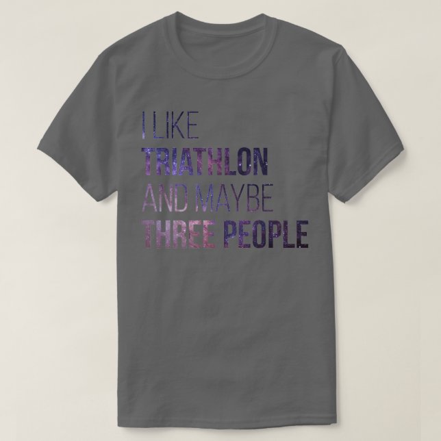 Camiseta Triathlon Funny Quote 3 (Diseño del anverso)