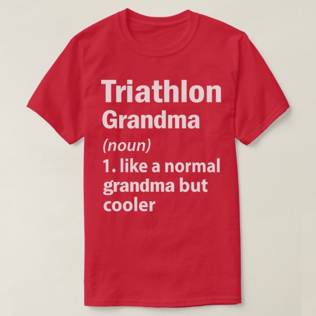 Camiseta Triathlon grandma (Diseño del anverso)