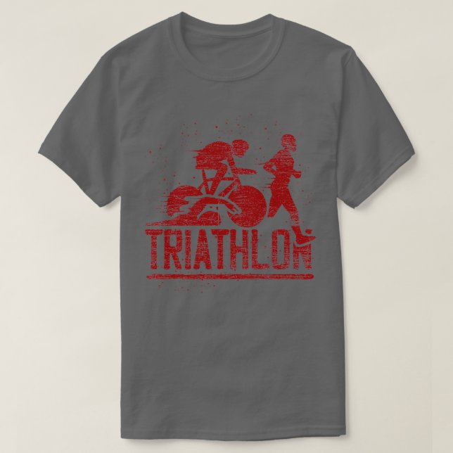 Camiseta Triathlon Grunge 2 (Diseño del anverso)