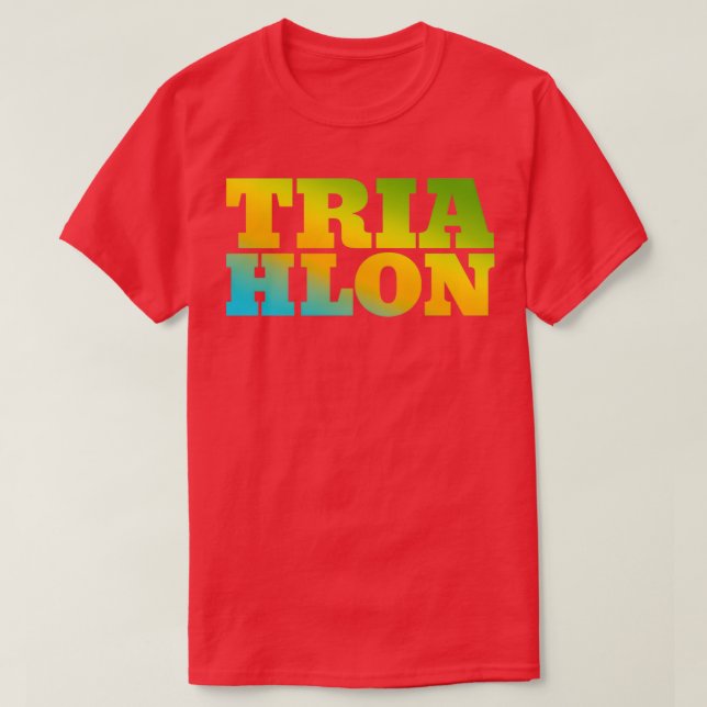 Camiseta Triathlon Hobby Brillante y Colorido (Diseño del anverso)