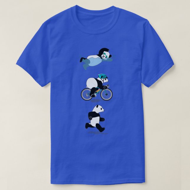 Camiseta Triathlon Panda Pink (Diseño del anverso)