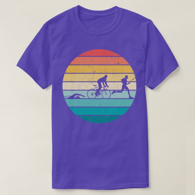 Camiseta Triathlon retro swim bike run 703 triathlon lover  (Diseño del anverso)