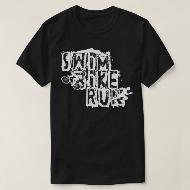Camiseta Triathlon Swim Bike Run Triathlete 16 (Diseño del anverso)