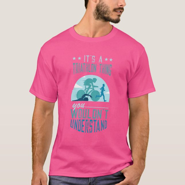 Camiseta Triathlon Thing Swim Cycle Run Triathlon (Anverso)