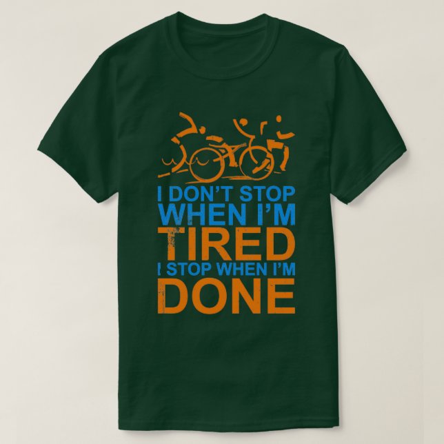 Camiseta Triathlon Triathlete Gift Idea 5 (Diseño del anverso)