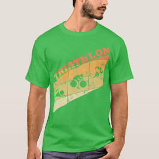 Camiseta Triathlon Vintage Retro Geschenk
