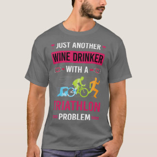 Camiseta Triatleta de Wine Drinker