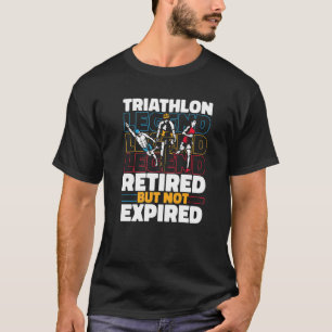 Camiseta Triatleta Jubilado Corriendo Ciclismo