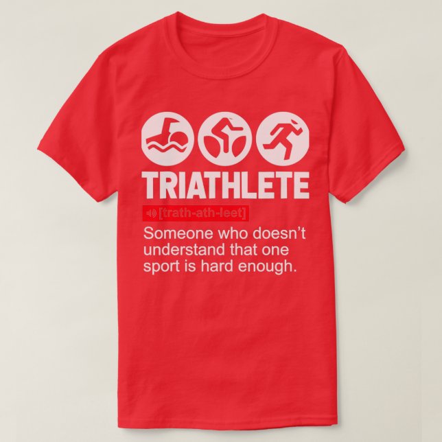 Camiseta Triatleta Regalos Triatlón Deportivo (Diseño del anverso)