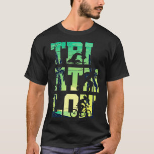 Camiseta Triatleta Swim Bike Run Gift Summer Triathlon