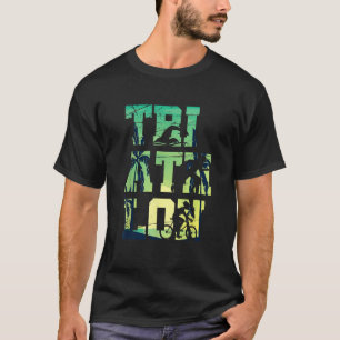 Camiseta Triatleta Swim Bike Run Gift Summer Triathlon