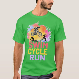 Camiseta Triatleta Triatleta Tri Harder Ciclo De Natación