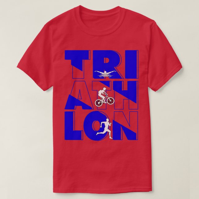 Camiseta Triatleta Triatleta Triatleta Triatlón De Triatlón (Diseño del anverso)