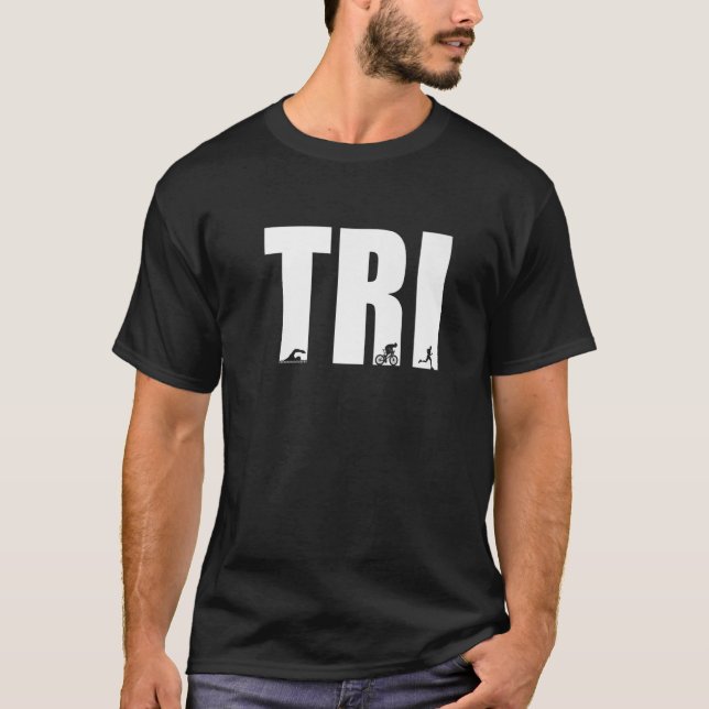 Camiseta Triatleta Triatleta Triatlón de ciclismo de carrer (Anverso)