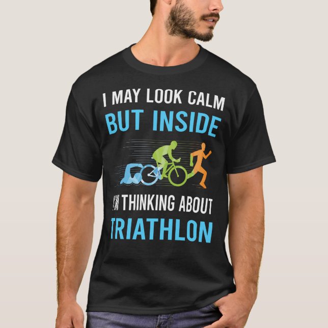 Camiseta Triatleta Triatlón de aspecto tranquilo (Anverso)
