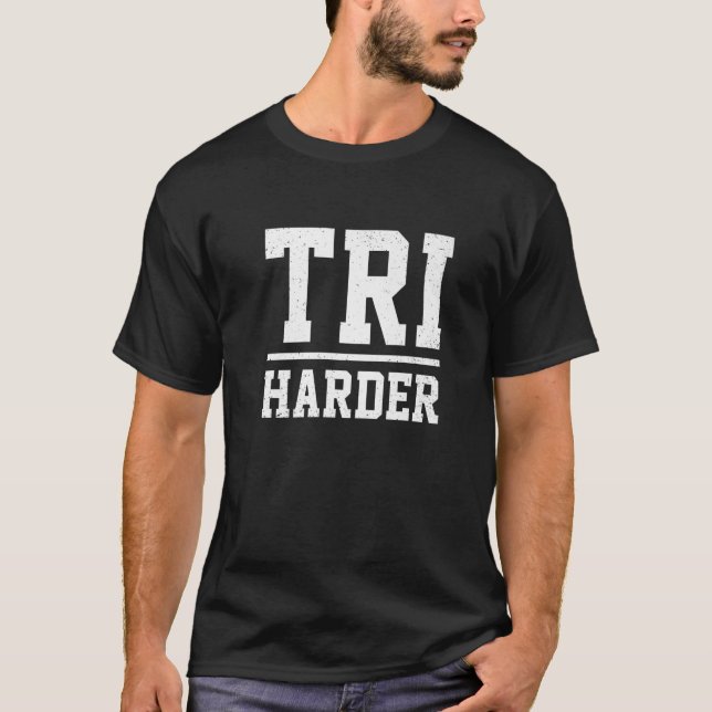 Camiseta Triatleta Triatlón Triatlón de carreras de tres ru (Anverso)