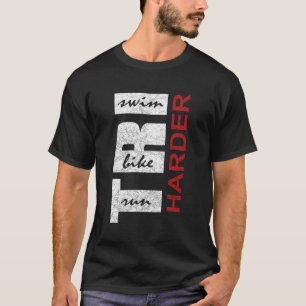 Camiseta Triatletas Tri Harder - Trayectoria de ciclismo de