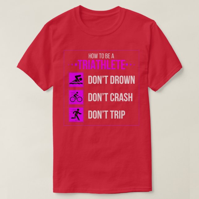 Camiseta Triatlete Funny (Diseño del anverso)